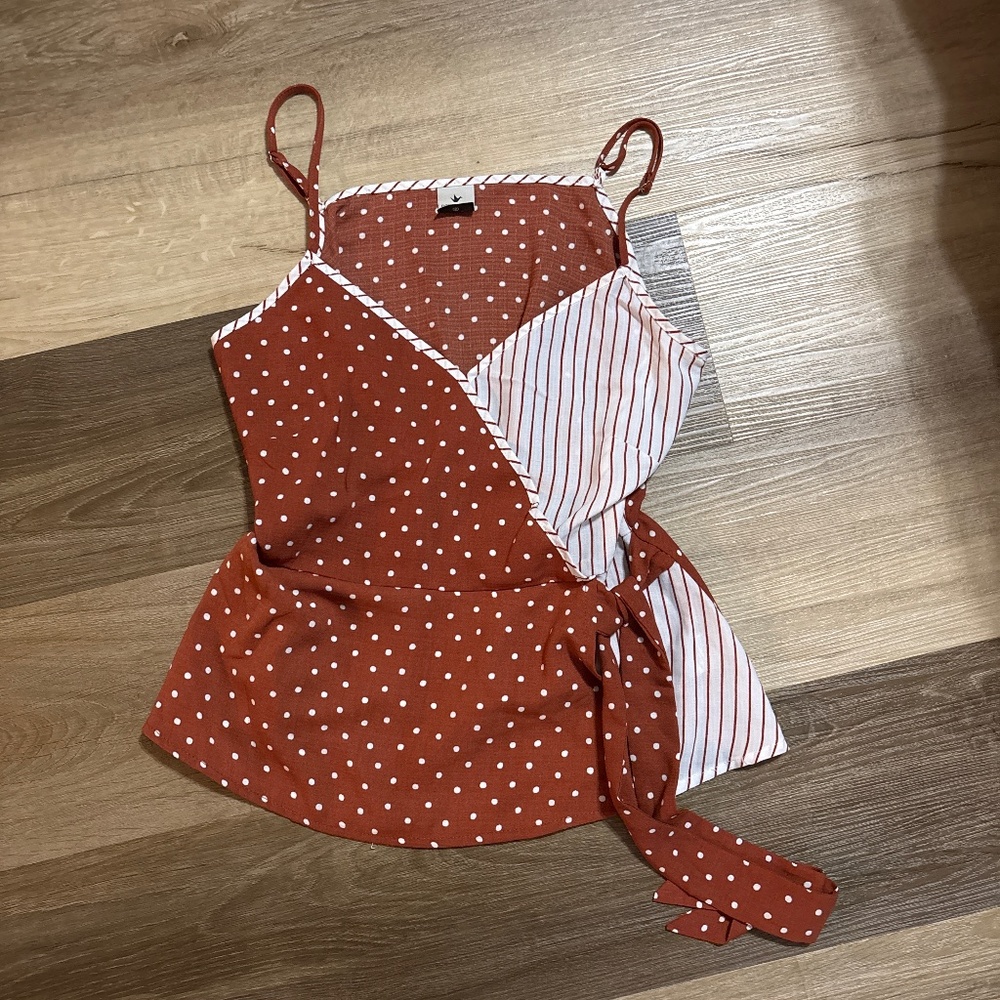Peplum Top with belt